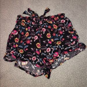floral flowy shorts